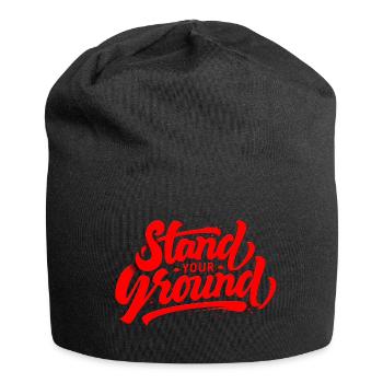 stand your ground - Jersey-Beanie - Schwarz - Vorne