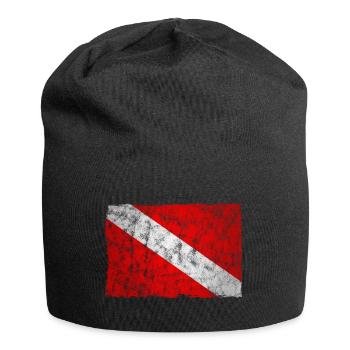 Diver Flag Diving Flag Diver Gift - Bonnet en jersey - noir - Devant