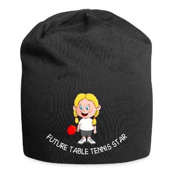 Maedchen Tischtennis englisch final - Jersey-Beanie - Schwarz - Vorne