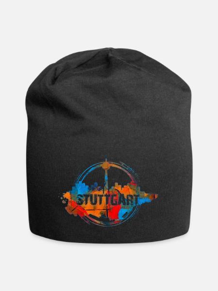 Stuttgart Color - Jersey-Beanie - Schwarz