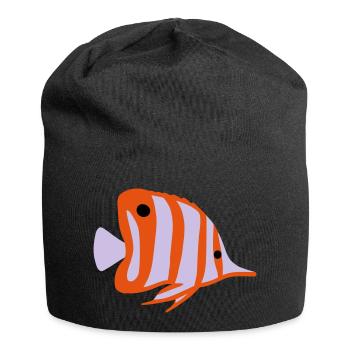 chelmon rostratus vektor - Jersey-Beanie - Schwarz - Vorne