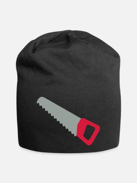 Säge - Jersey-Beanie - Schwarz