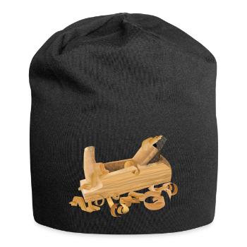 Hobel - Planer - Jersey-Beanie - Schwarz - Vorne
