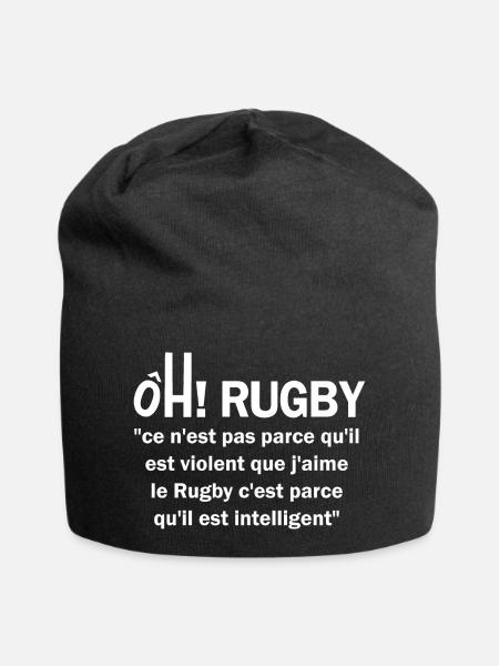rugby intelligent2 - Bonnet en jersey - noir
