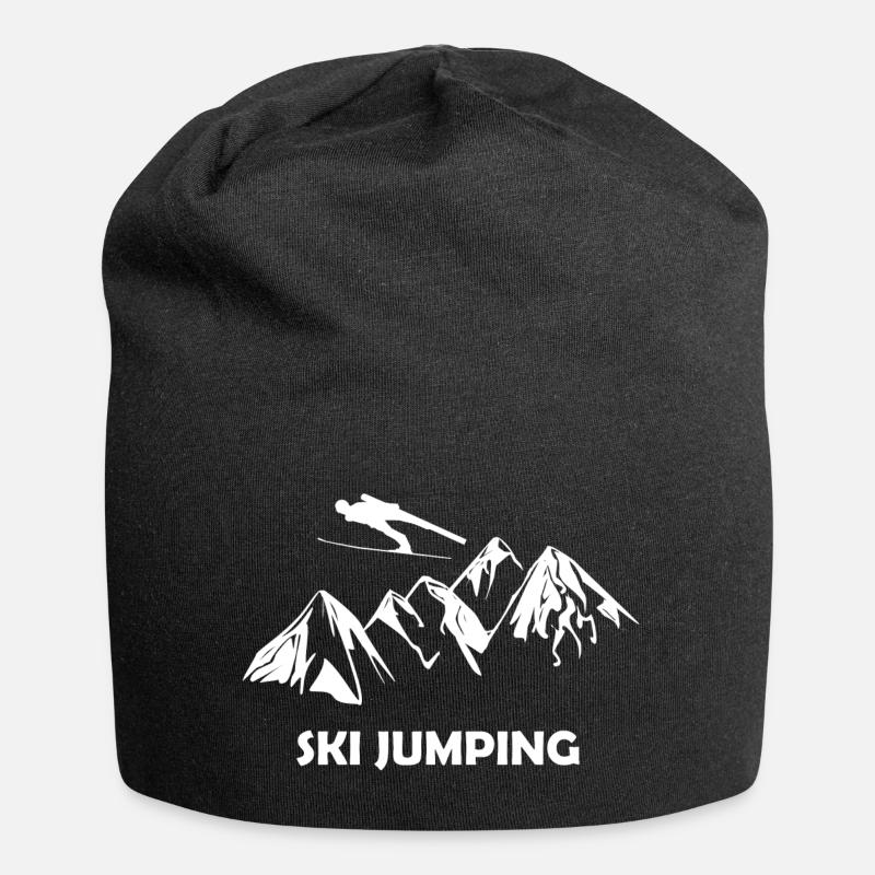 ski jumping - Jersey-Beanie - Schwarz
