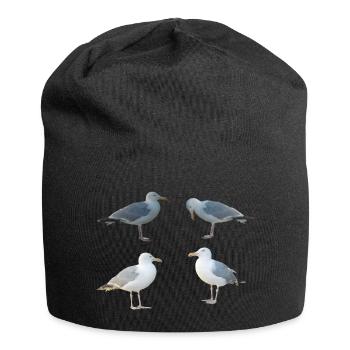 Mouettes - Bonnet en jersey - noir - Devant