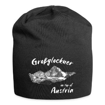 Großglockner - on top of Austria - Bergpanorama - Jersey-Beanie - Schwarz - Vorne