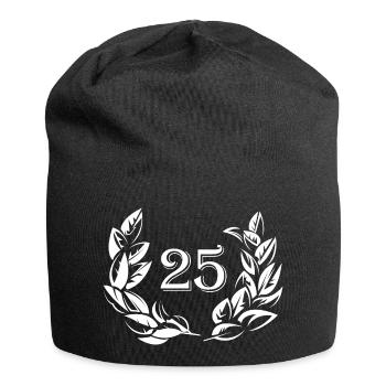 25 years jahre jubiläum anniversary lorbeer Symbol - Jersey-Beanie - Schwarz - Vorne