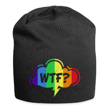 WTF Rainbow Graphic - Jersey Beanie - black - Front