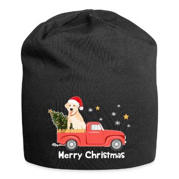 Pick-up de Noël du Labrador - Bonnet en jersey - noir - Devant