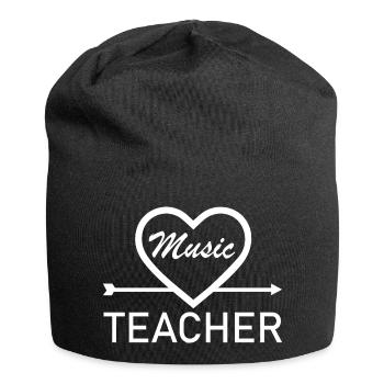 Rock and Roll Rock Music - Jersey-Beanie - Schwarz - Vorne