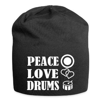 Rock and Roll Rock Music - Jersey-Beanie - Schwarz - Vorne