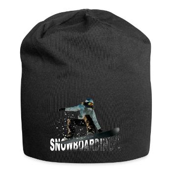 snowboarding - Bonnet en jersey - noir - Devant