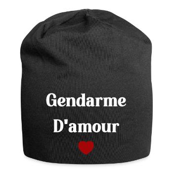 Gendarme d'amour - Bonnet en jersey - noir - Devant