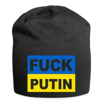 F*CK PUTIN - Jersey-Beanie - Schwarz - Vorne