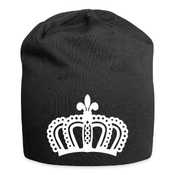 Couronne - Bonnet en jersey - noir - Devant