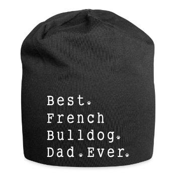 Best. French. Bulldog. Dad. Ever - Jersey Beanie - black - Front