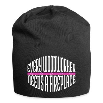 plombier blagues idée cadeau tronçonneuse cool - Bonnet en jersey - noir - Devant