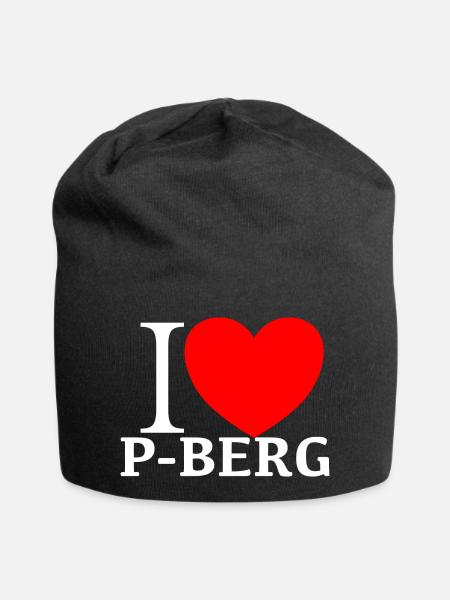 I LOVE PBERG HAUPTSTADT - Jersey-Beanie - Schwarz