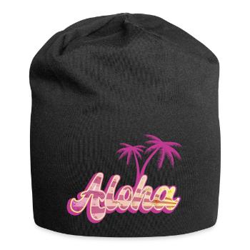Aloha Palm - Bonnet en jersey - noir - Devant