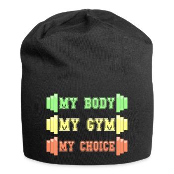 Mon Corps Ma Gym Mon Choice Humour Musculation - Bonnet en jersey - noir - Devant