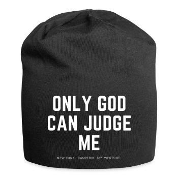 Only God can Judge me - Jersey Beanie - black - Front