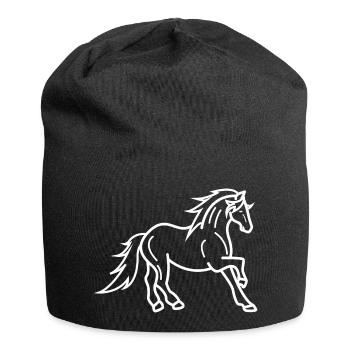 Islandpferde Fohlen Pferdeliebe Galopp Pferde - Jersey-Beanie - Schwarz - Vorne
