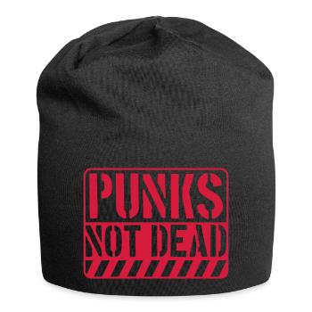 punks not dead Zitat - Jersey-Beanie - Schwarz - Vorne