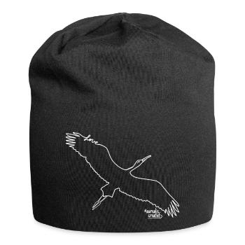 Stork - Love Animals - Jersey Beanie - black - Front