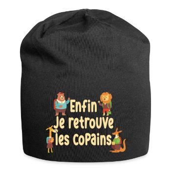 Rentrée des classes / Bonne rentrée scolaire - Bonnet en jersey - noir - Devant