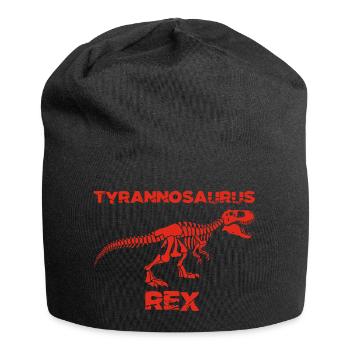 Red tyrannosaurus skeleton - Jersey Beanie - black - Front
