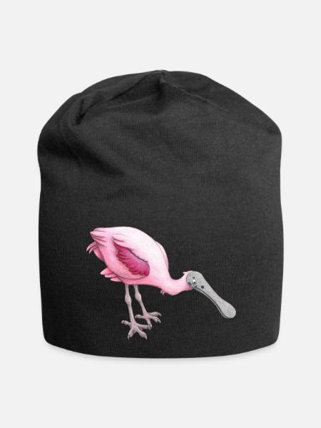 rosa Löffler - Jersey-Beanie - Schwarz