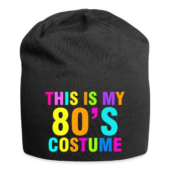 C’est mon costume des années 80 rétro vintage - Bonnet en jersey - noir - Devant