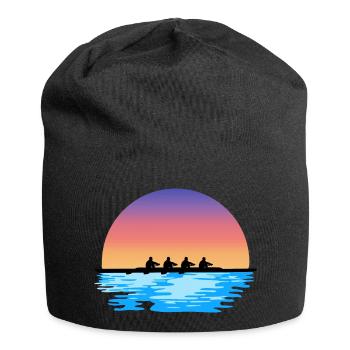 Rowing, Men's Rowing Team, Water and Sun - Jersey Beanie - black - Front