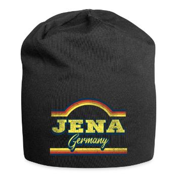 Jena Allemagne City Font Vintage Retro - Bonnet en jersey - noir - Devant