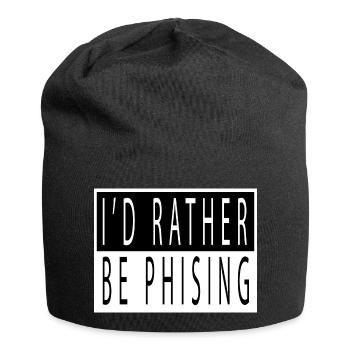 present idea bio hack hacking coding gift idea - Jersey Beanie - black - Front
