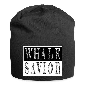 Cadeau Abus Baleine Humpback Animal Cruauté Matelot - Bonnet en jersey - noir - Devant