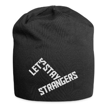 Citation Restons Strangers - Bonnet en jersey - noir - Devant