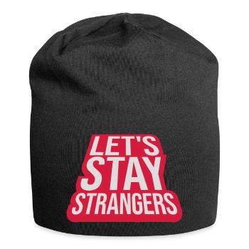 Citation Restons Strangers - Bonnet en jersey - noir - Devant