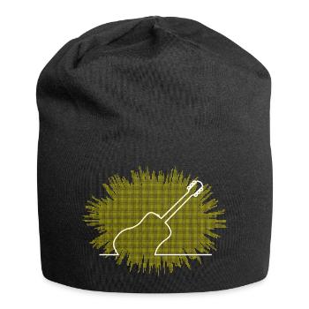Akustische Gitarre Abstrakte Explosion - Jersey-Beanie - Schwarz - Vorne