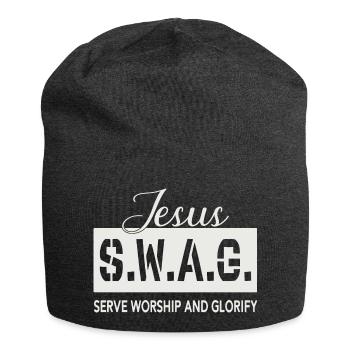 Jesus Swag - Jersey-Beanie - Anthrazit - Vorne