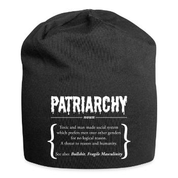 Patriarchy | Definition Duden - Jersey Beanie - black - Front
