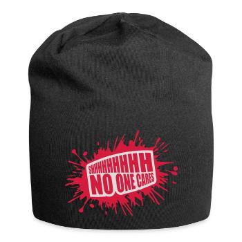 chut personne ne s’en soucie - Bonnet en jersey - noir - Devant