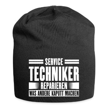 Service Technician Support Solution Slogan Service - Jersey Beanie - black - Front