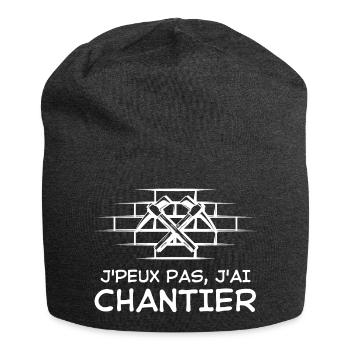 Chantier tourelle - Bonnet en jersey - charbon - Devant