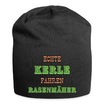 Rasenmäher - Jersey-Beanie - Schwarz - Vorne