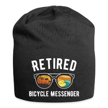 Beach cruiser messenger bag for retirees - Jersey Beanie - black - Front