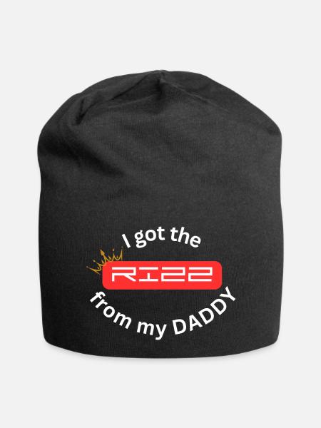 I got the RIZZ from my Daddy Jugendwort 2023 - Jersey Beanie - black