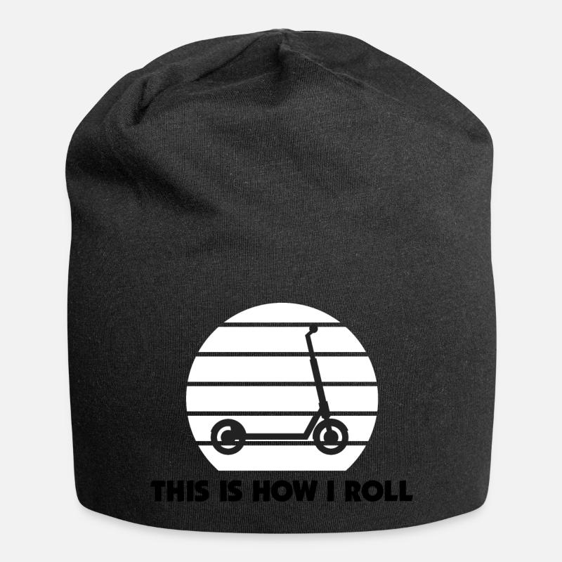 E-Scooter Roller Scooter - Bonnet en jersey - noir