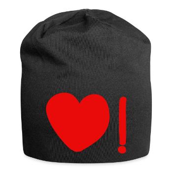 Faktorielle Liebe. - Jersey-Beanie - Schwarz - Vorne